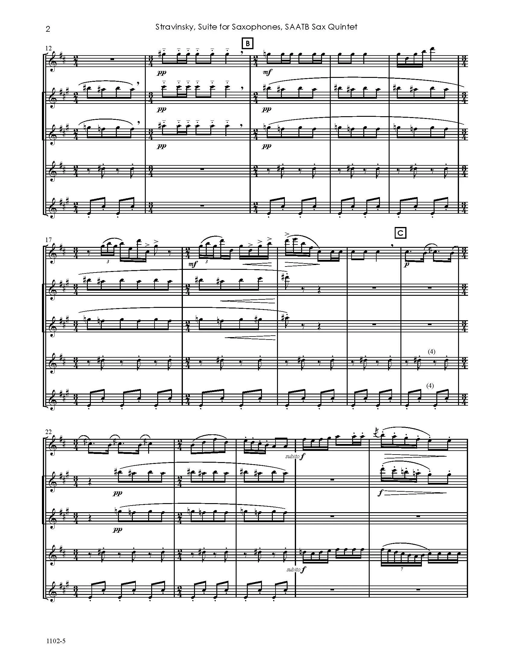 Suite for Saxophones - Image 3