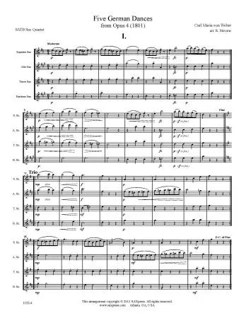 Five German Dances from Opus 4 - Image 2