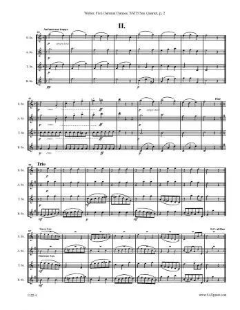Five German Dances from Opus 4 - Image 3