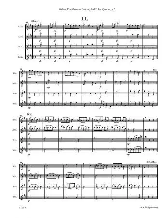 Five German Dances from Opus 4 - Image 4
