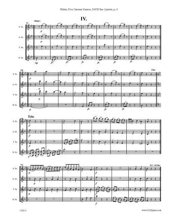 Five German Dances from Opus 4 - Image 5