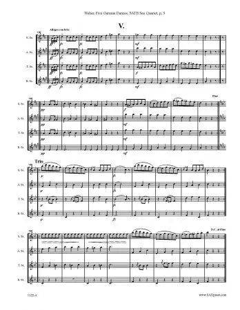 Five German Dances from Opus 4 - Image 6