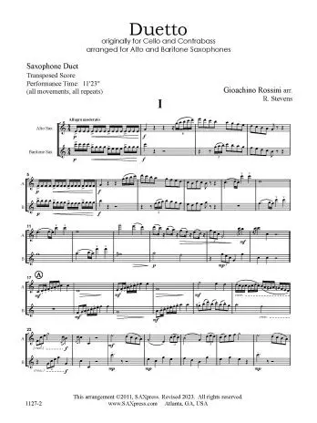 Duetto for Alto and Baritone Saxophone - Image 2