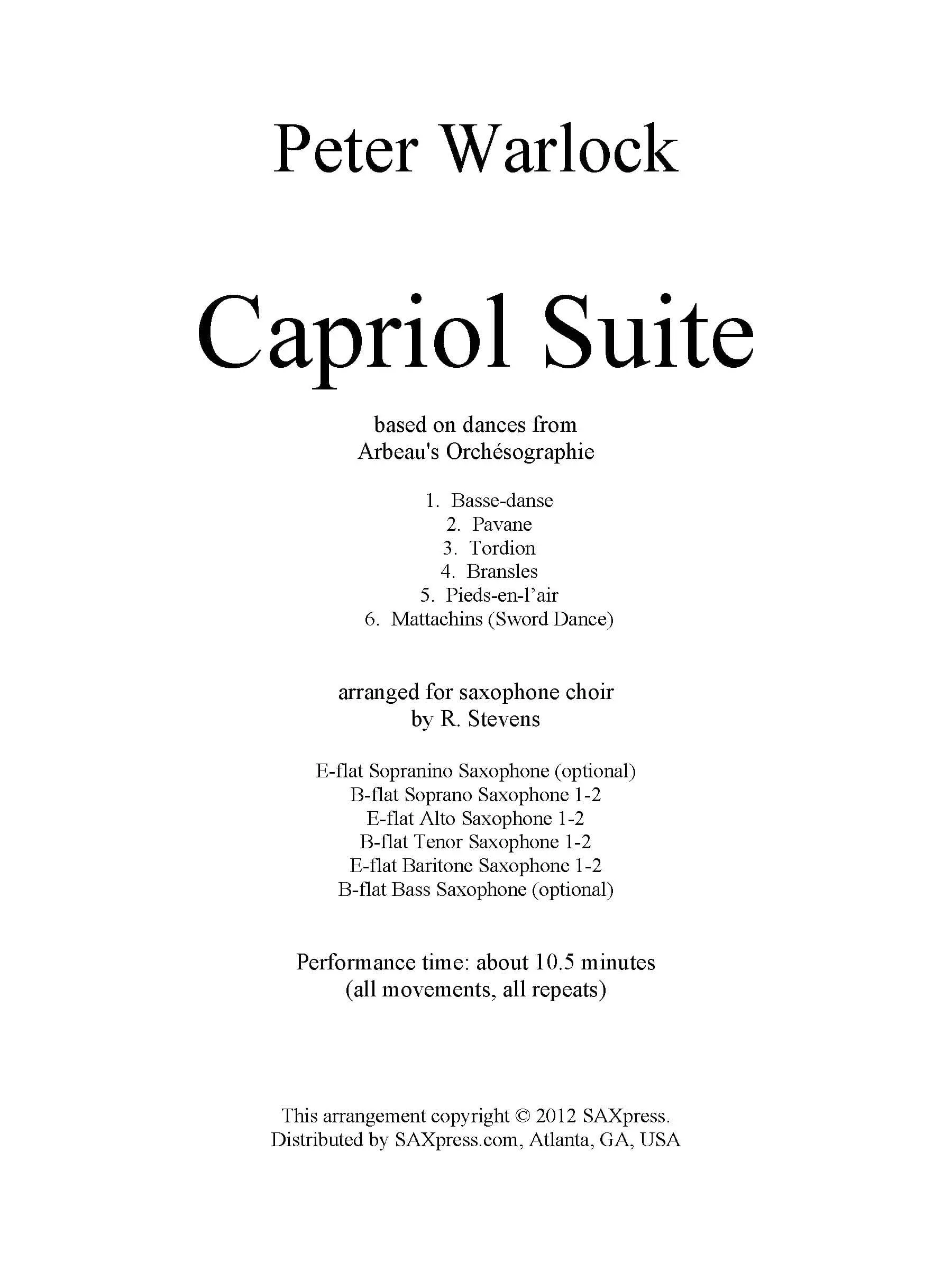 Capriol Suite - Image 2