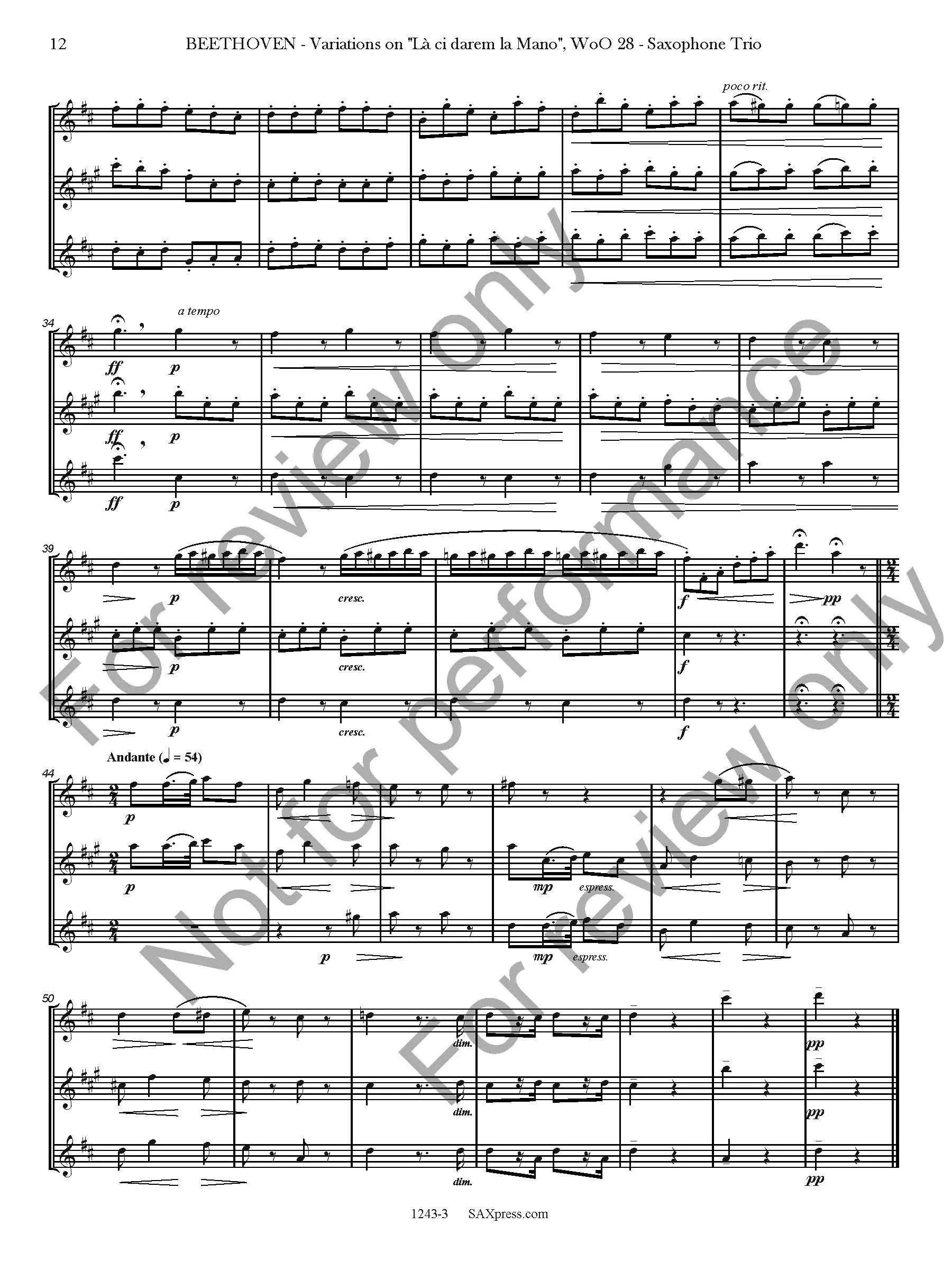 Variations on La ci darem la Mano, WoO. 28 - Image 13