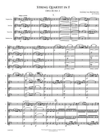 Quartet in F, Opus 18, no. 1 - Image 2