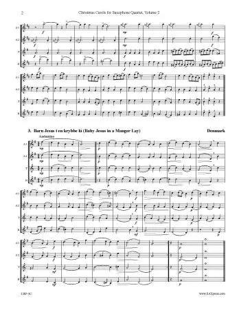 Christmas Carols for Saxophone Quartet Volume 2 - Image 4