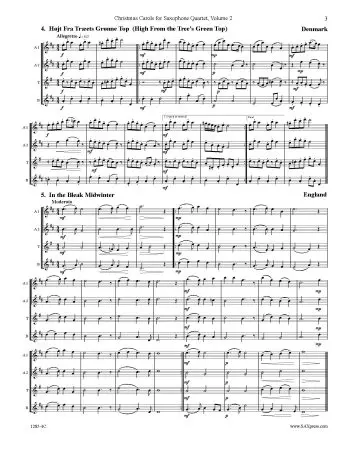 Christmas Carols for Saxophone Quartet Volume 2 - Image 5