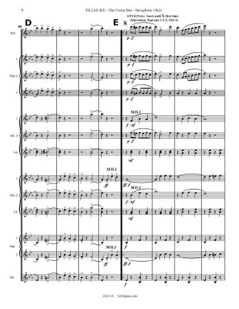The Circus Bee - Saxophone Choir - Image 10