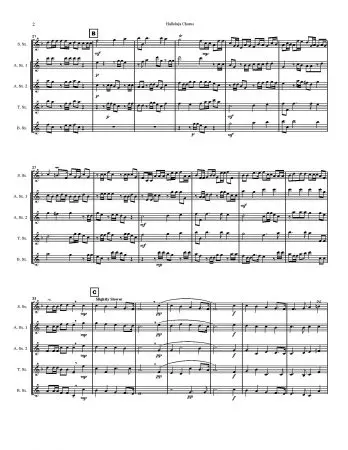 Halleluja Chorus from “Messiah” Saxophone Quintet - Image 3