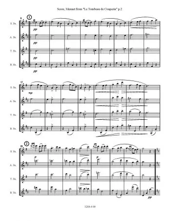 Menuet from Le Tombeau de Couperin - Image 3