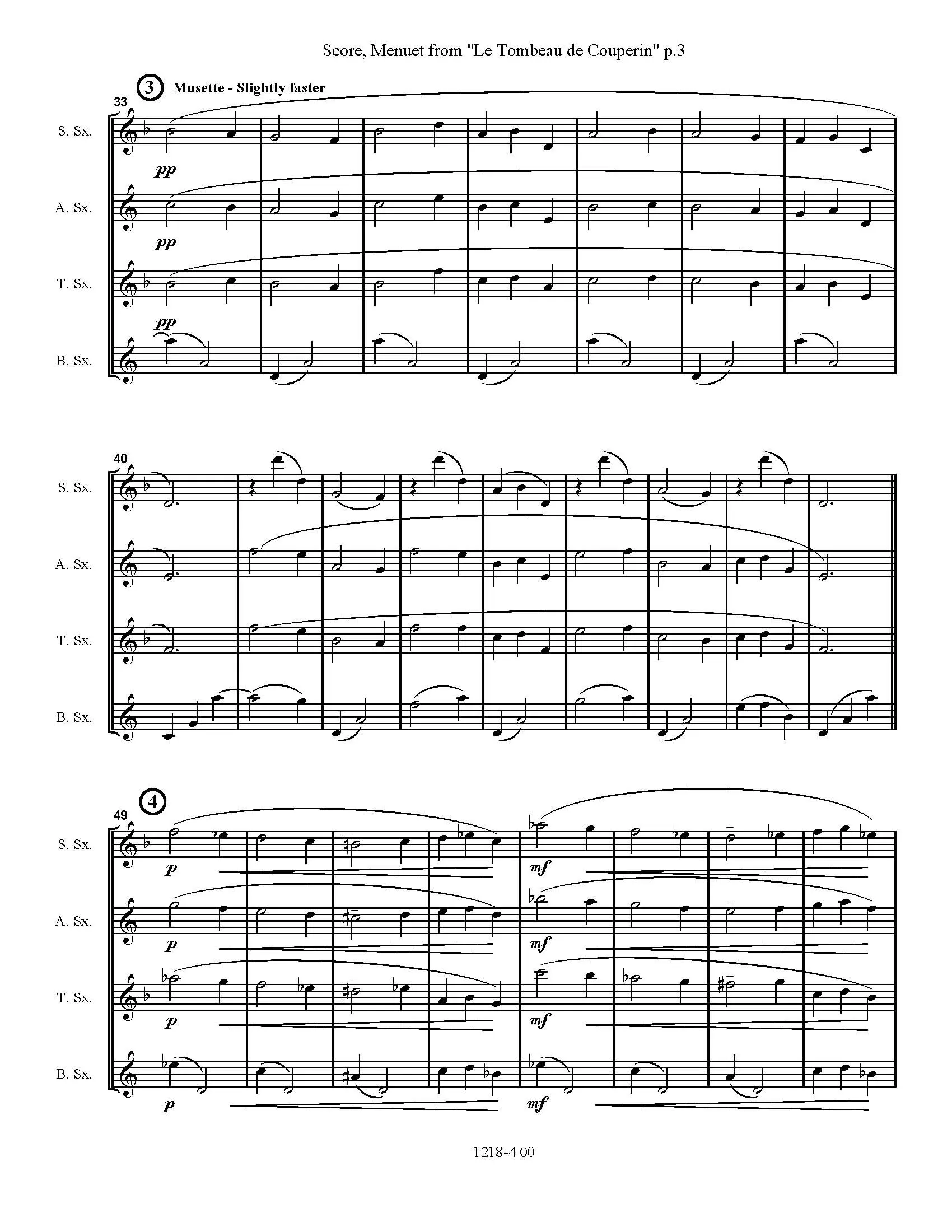 Menuet from Le Tombeau de Couperin - Image 4