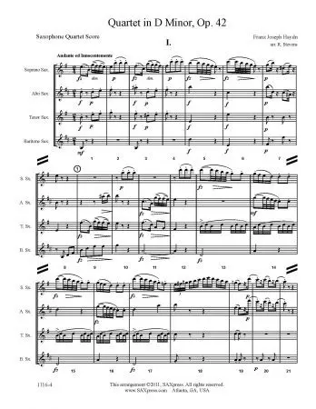 Quartet 35 in D minor, Op. 42 - Image 2