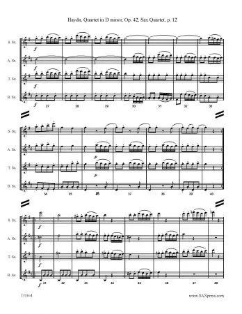 Quartet 35 in D minor, Op. 42 - Image 8