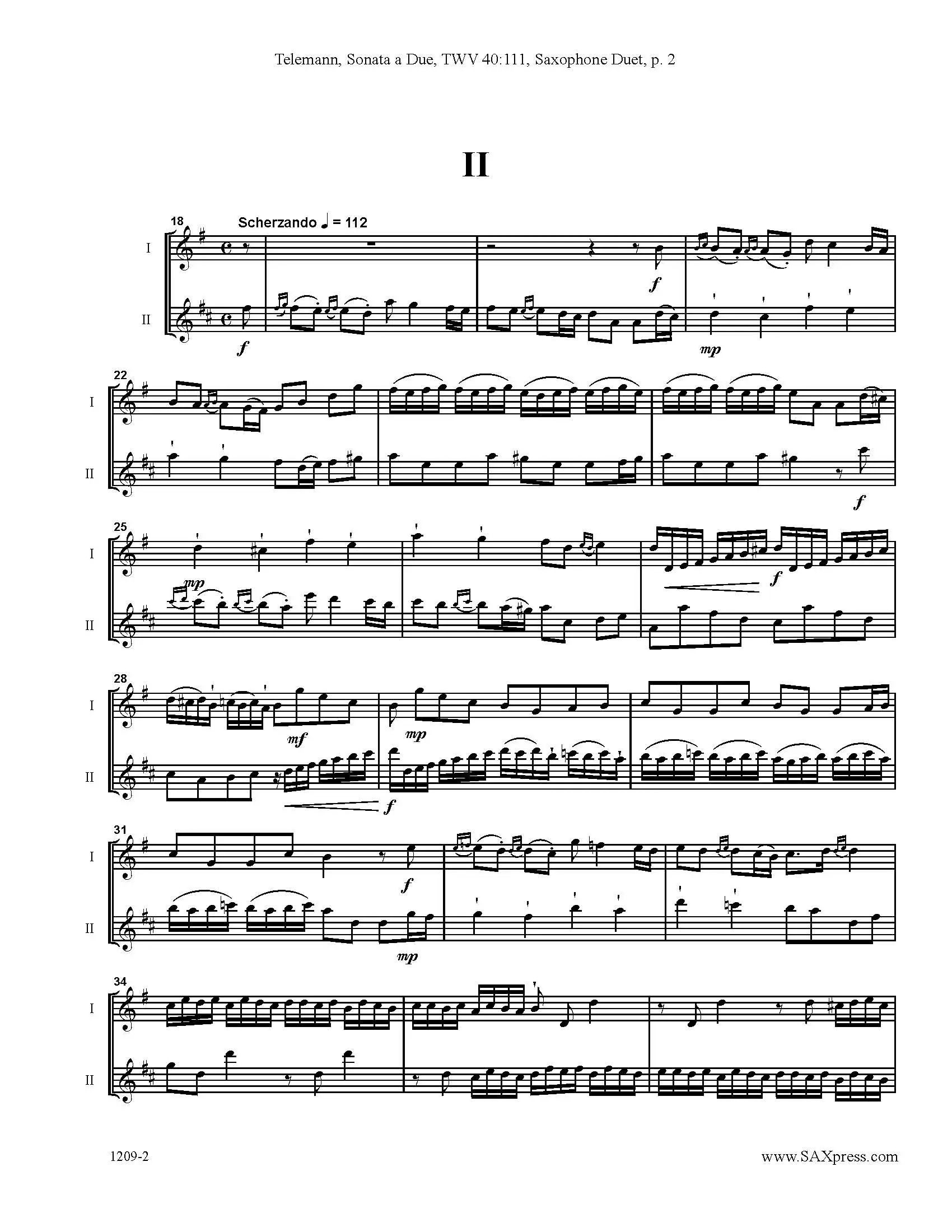 Sonata a Due | Telemann - Image 3
