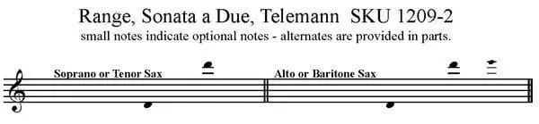 Sonata a Due - Telemann - Saxophone Duet