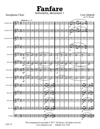 Fanfare from Sinfonietta Saxophone Choir - Image 2