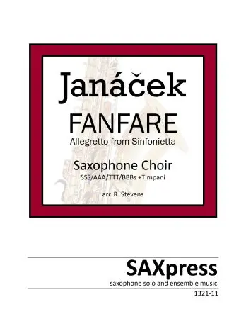Fanfare from Sinfonietta by Leos Janacek for Saxophone Choir