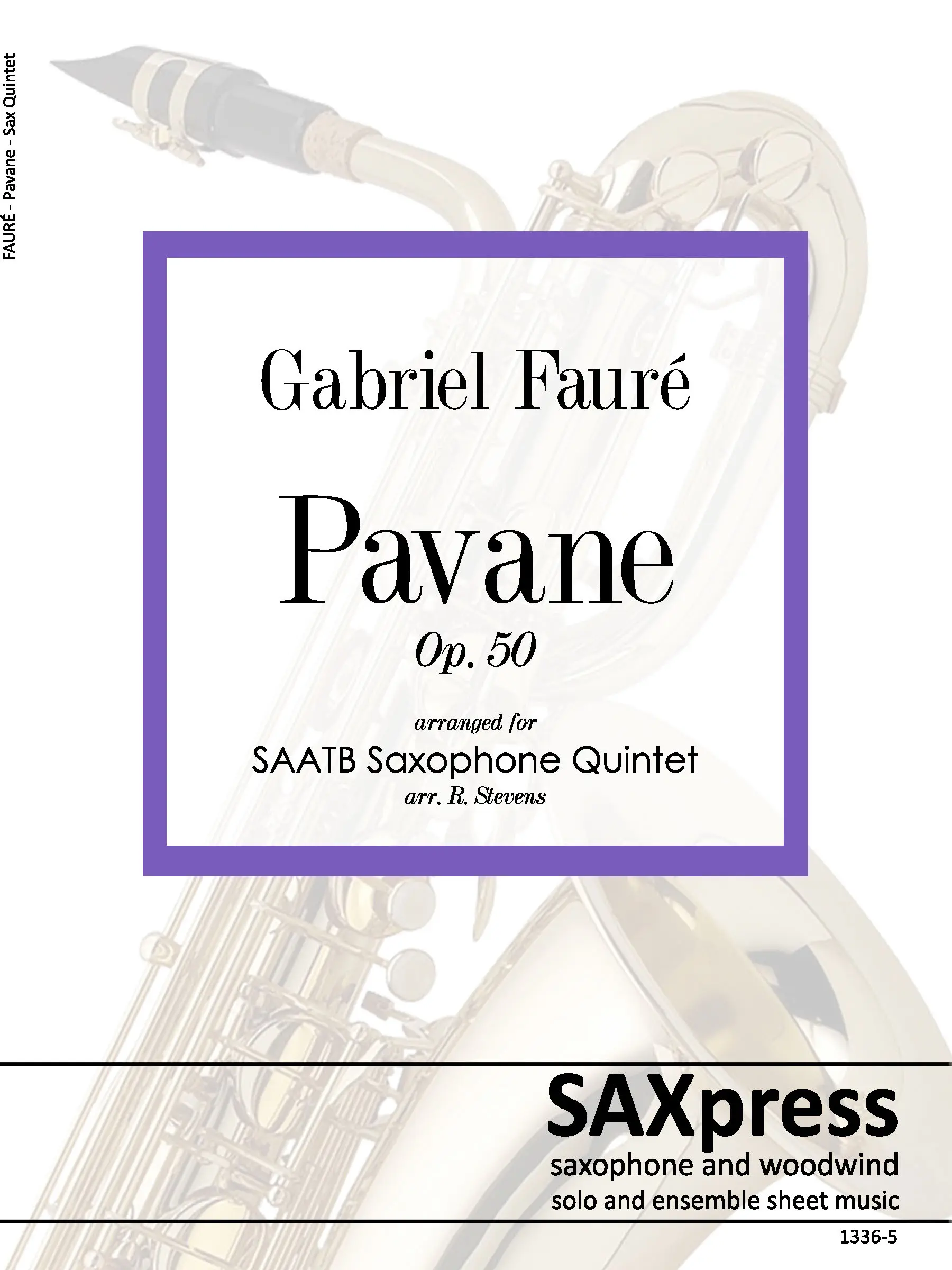 Pavane, Op. 50 | Saxophone Quintet