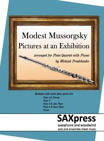 Pictures at an Exhibition Flute Quartet with Piano