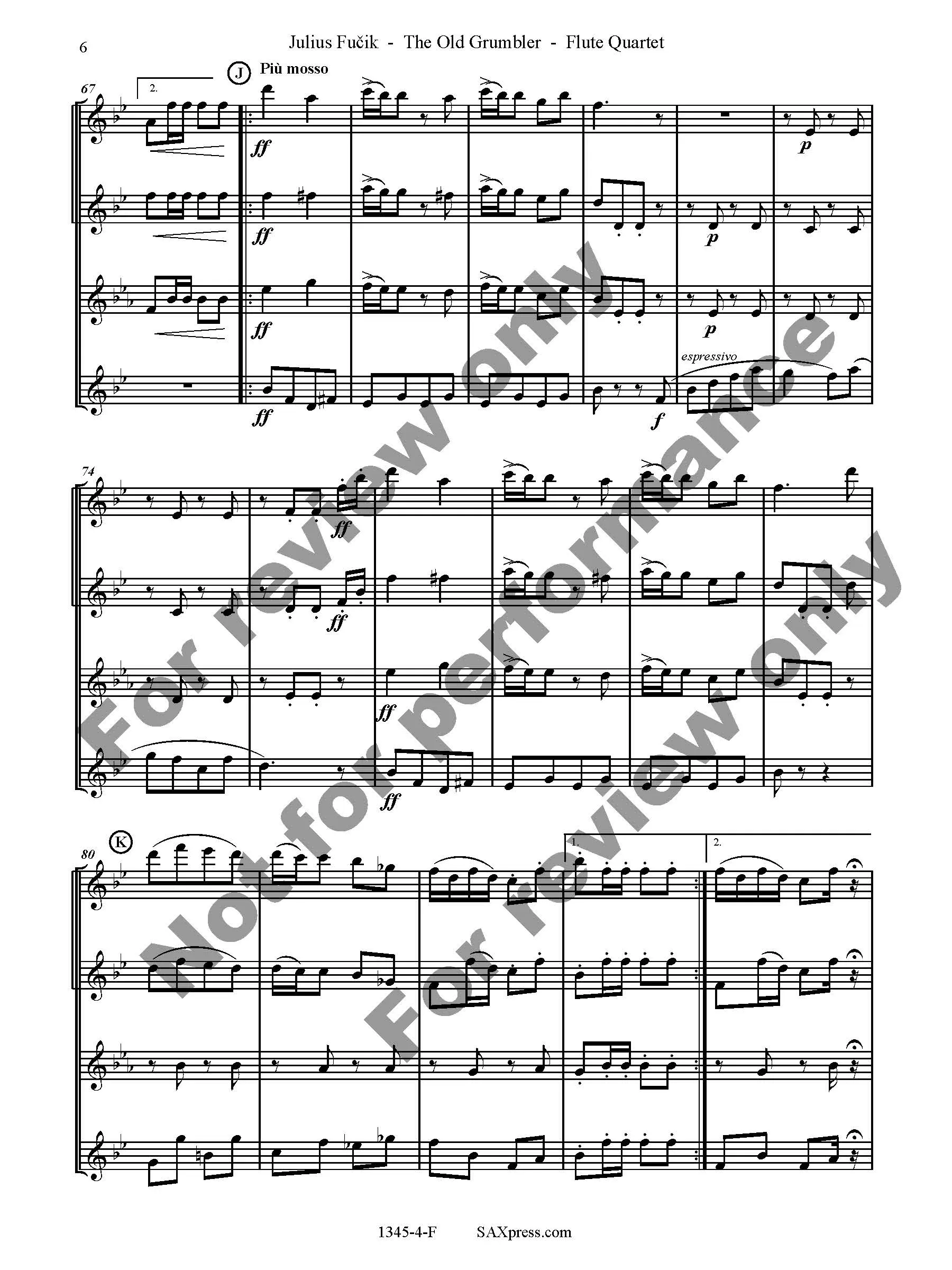 The Old Grumbler | Flute Quartet - Image 7