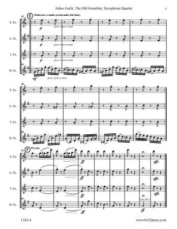 The Old Grumbler | Sax Quartet - Image 5
