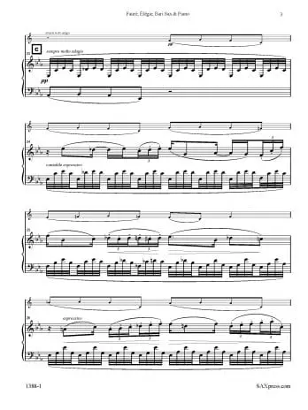 Élégie | Fauré | Bari Sax Solo - Image 3