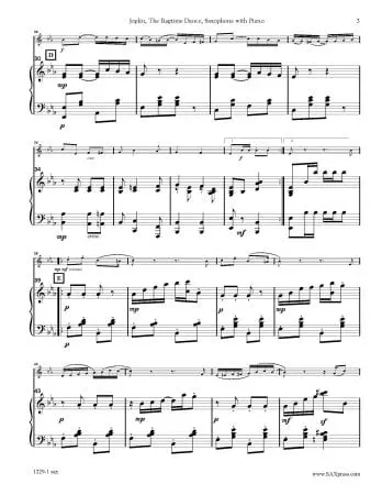 The Ragtime Dance | Saxophone Solo - Image 3