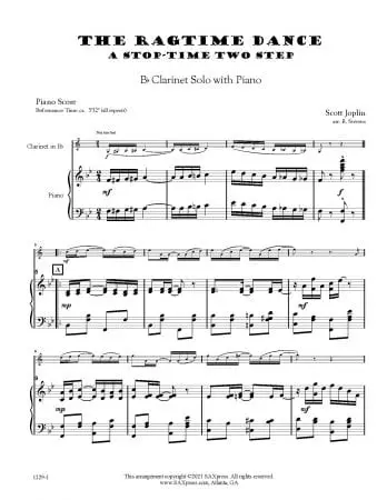 The Ragtime Dance | Clarinet Solo - Image 2