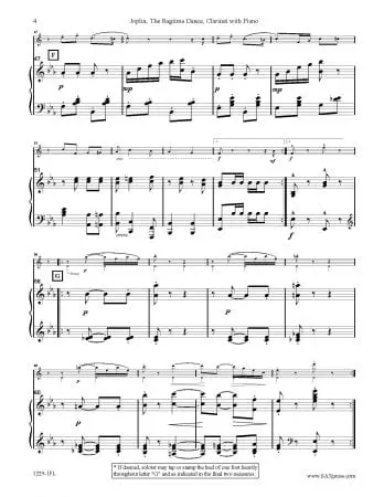 The Ragtime Dance | Clarinet Solo - Image 3