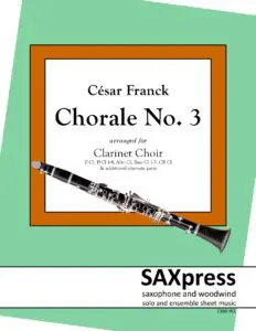 Chorale No. 3 | César Franck | Clarinet Choir