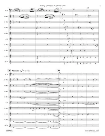 Chorale No. 3 | César Franck | Clarinet Choir - Image 5