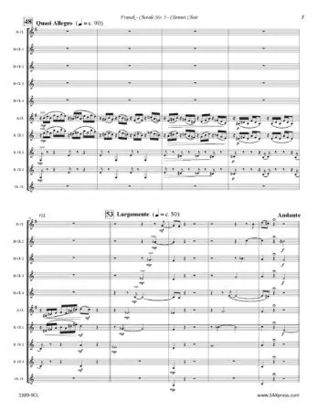 Chorale No. 3 | César Franck | Clarinet Choir - Image 7