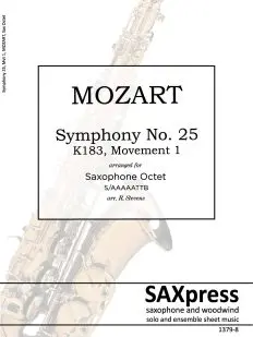 Symphony 25, K183 | Allegro con brio | Mozart | Sax Octet