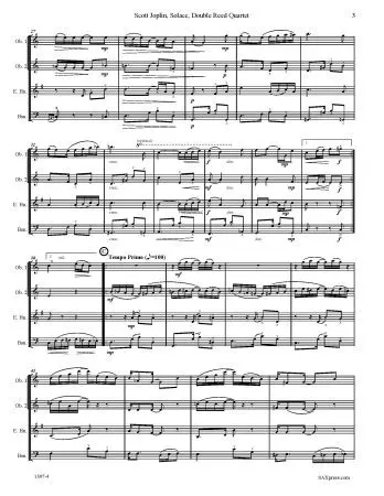 Solace - A Mexican Serenade - Double Reed Quartet - Image 5