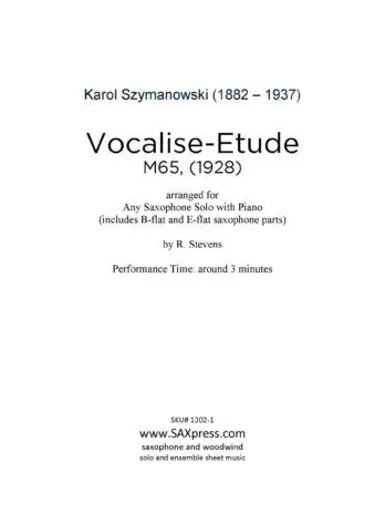 Vocalise Etude (Szymanowski) - Image 2