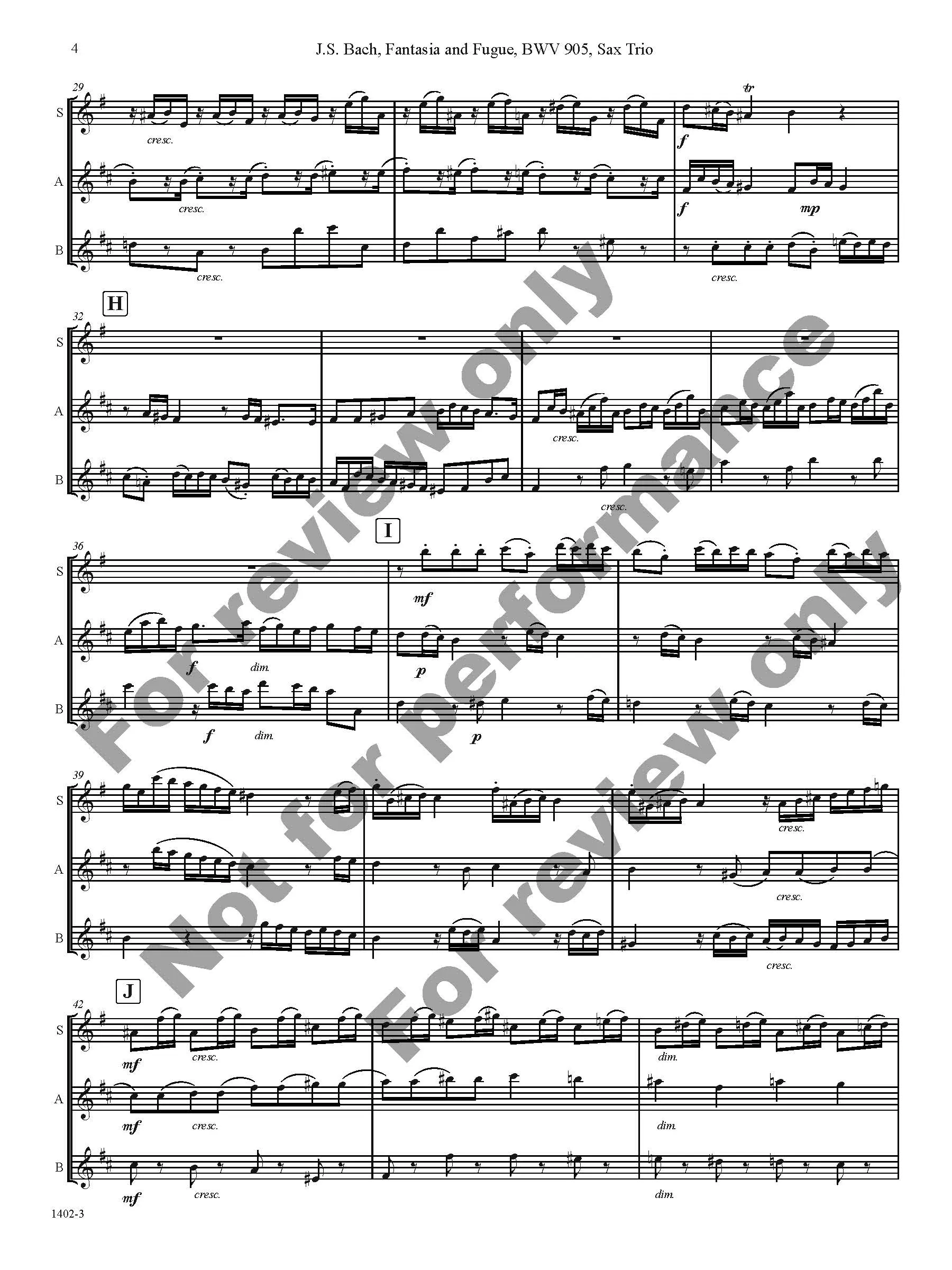 Fantasie and Fugue in D Minor, BWV 905 - Image 5