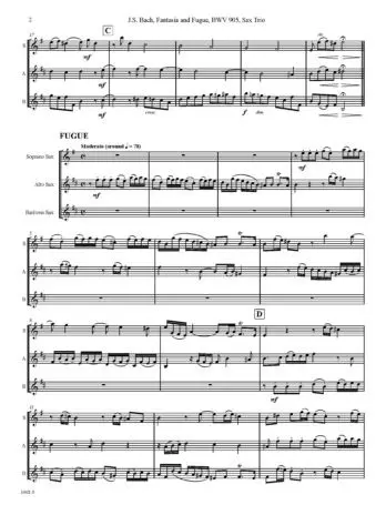 Fantasie and Fugue in D Minor, BWV 905 - Image 4