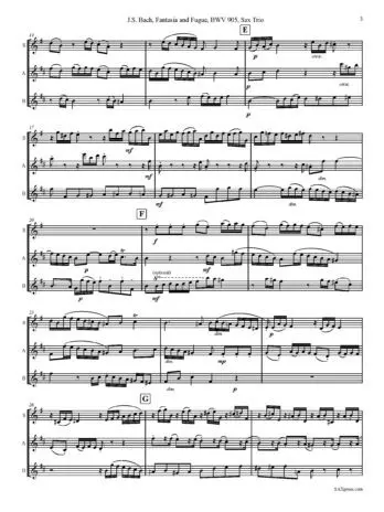 Fantasie and Fugue in D Minor, BWV 905 - Image 5