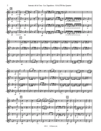 Los Zapadores | Marcha Paso Doble | Saxophone Quartet - Image 4