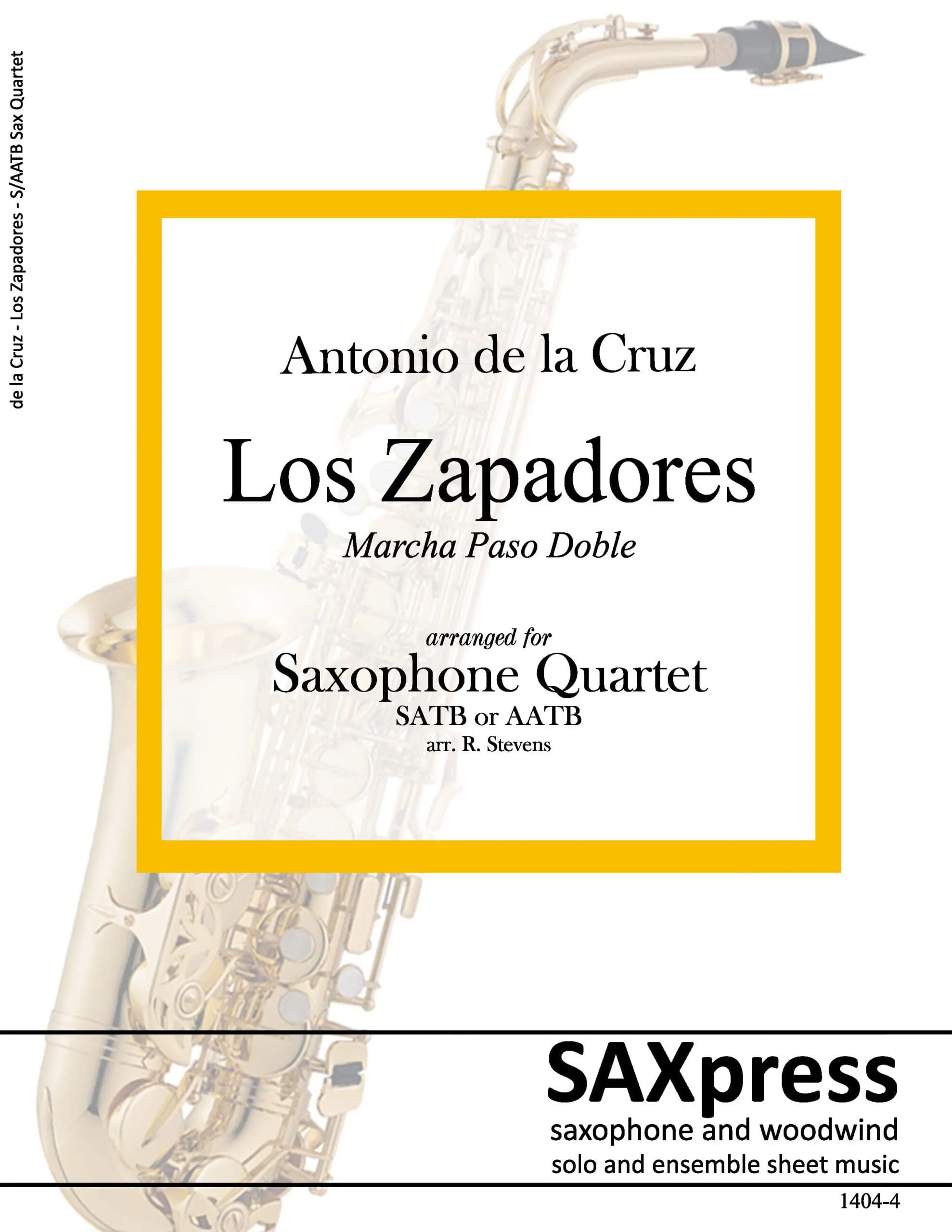 Los Zapadores | Marcha Paso Doble | Saxophone Quartet