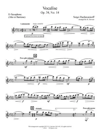 Vocalise Saxophone Solo - Image 7