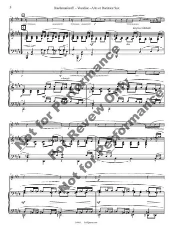 Vocalise Saxophone Solo - Image 4