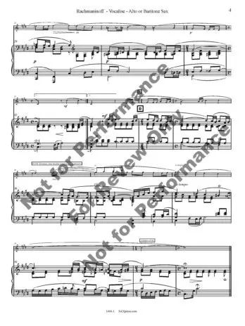 Vocalise Saxophone Solo - Image 5