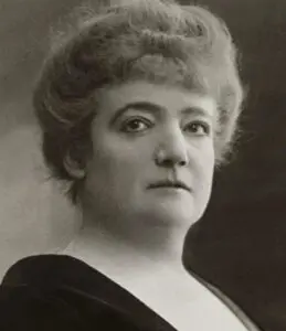 Portrait of Augusta Holmes. Composer of Three little pieces and many other works.