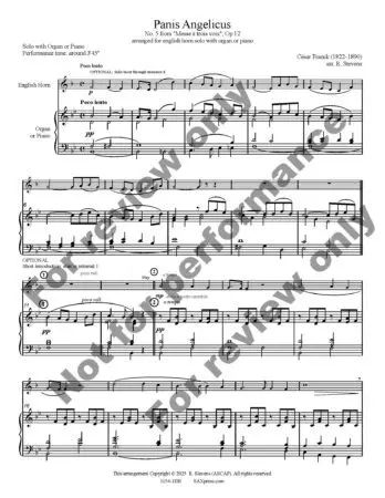 Panis Angelicus | English Horn Solo - Image 2
