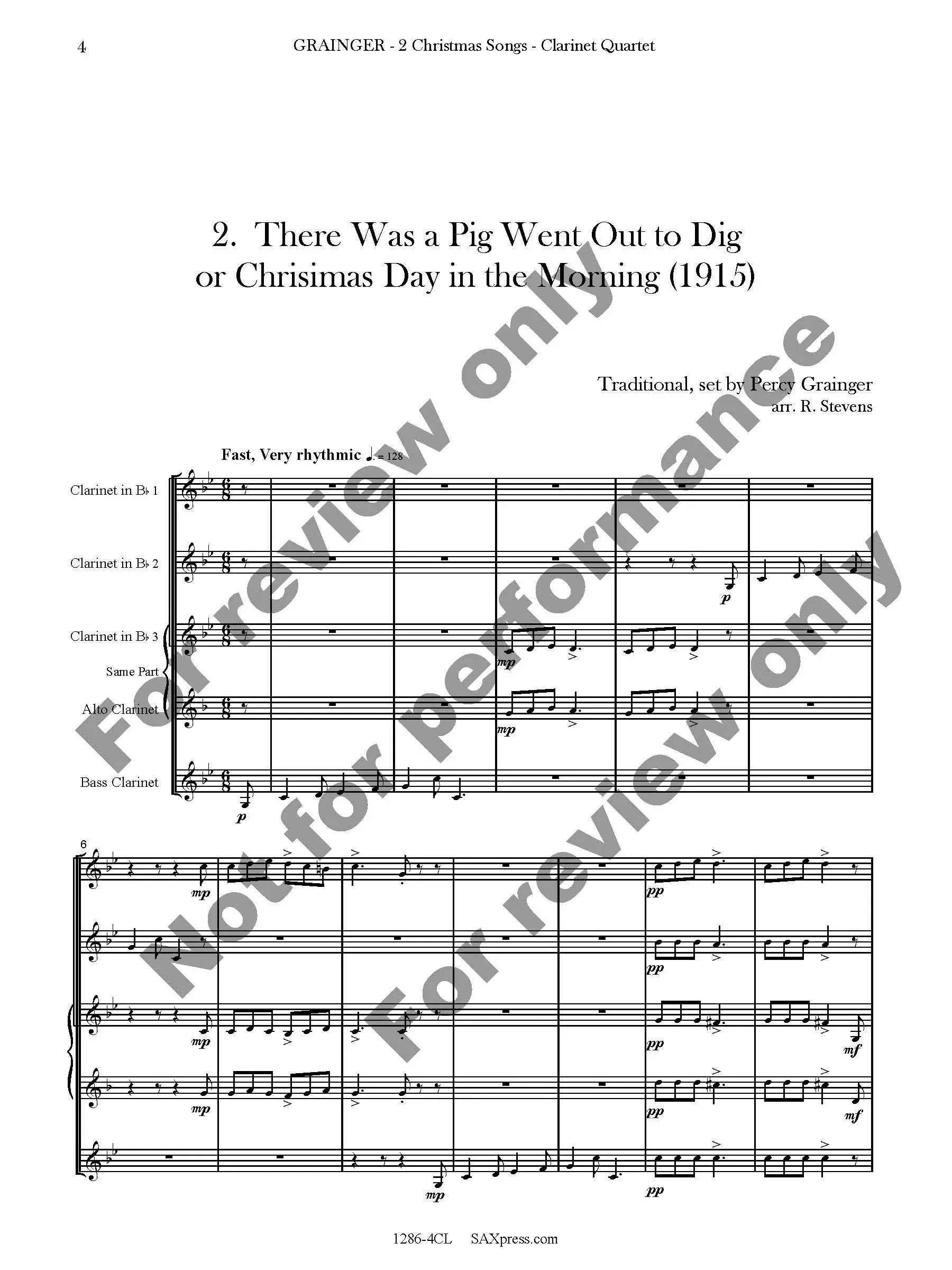 2 Christmas Songs | Clarinet Quartet - Image 5