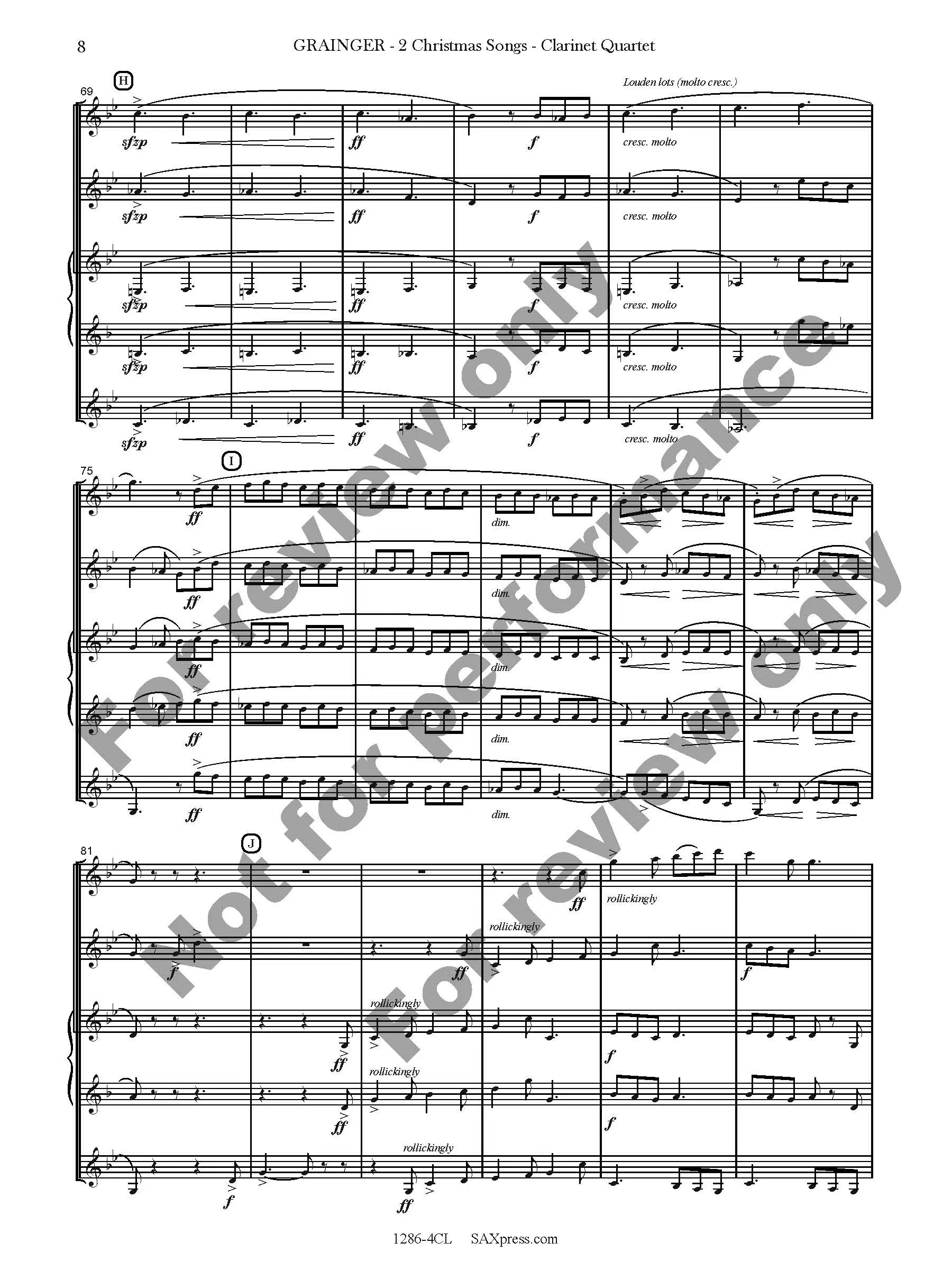 2 Christmas Songs | Clarinet Quartet - Image 9
