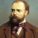 Portrait of Antonin Dvorak Czech composer of Bagatelle and many other works