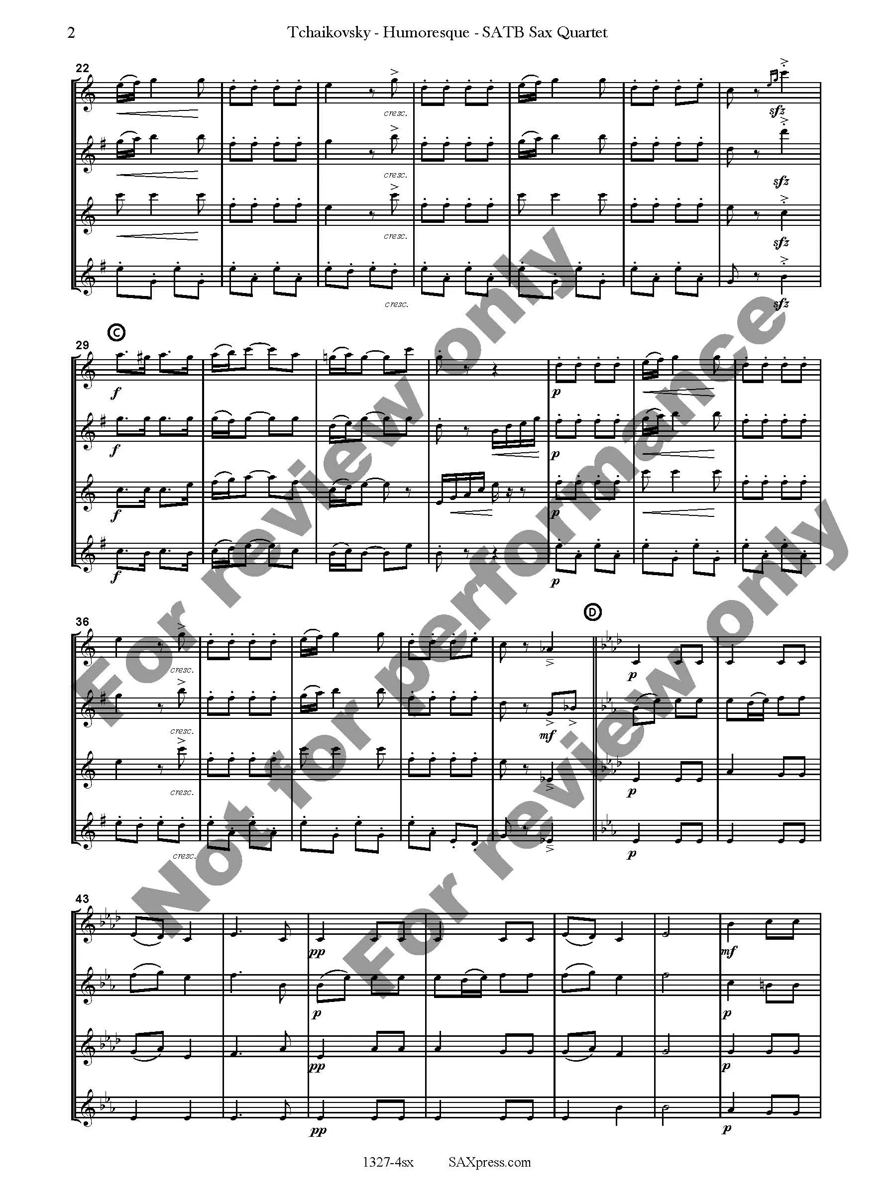 Humoresque Opus 10, No. 2 - Image 3